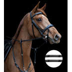 Ikonic Rubber Reins with Stops - Thin 15mm