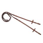 Ikonic Rubber Reins with Stops - Thin 15mm