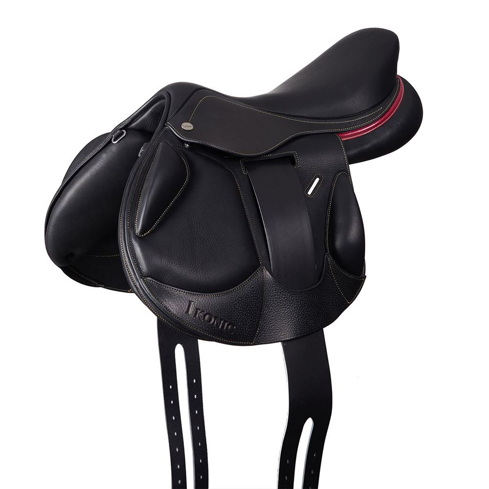 Ikonic "Evolution" Cross Country Saddle - Straps over Flap