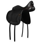Ikonic "Evolution" Dressage Double Lined Saddle