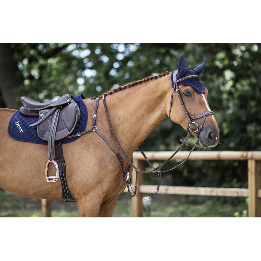 IKONIC "Elite" Springzadel kalfslederbekleding