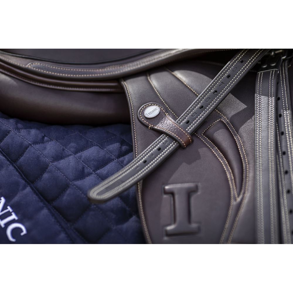 IKONIC "Elite" Springzadel kalfslederbekleding