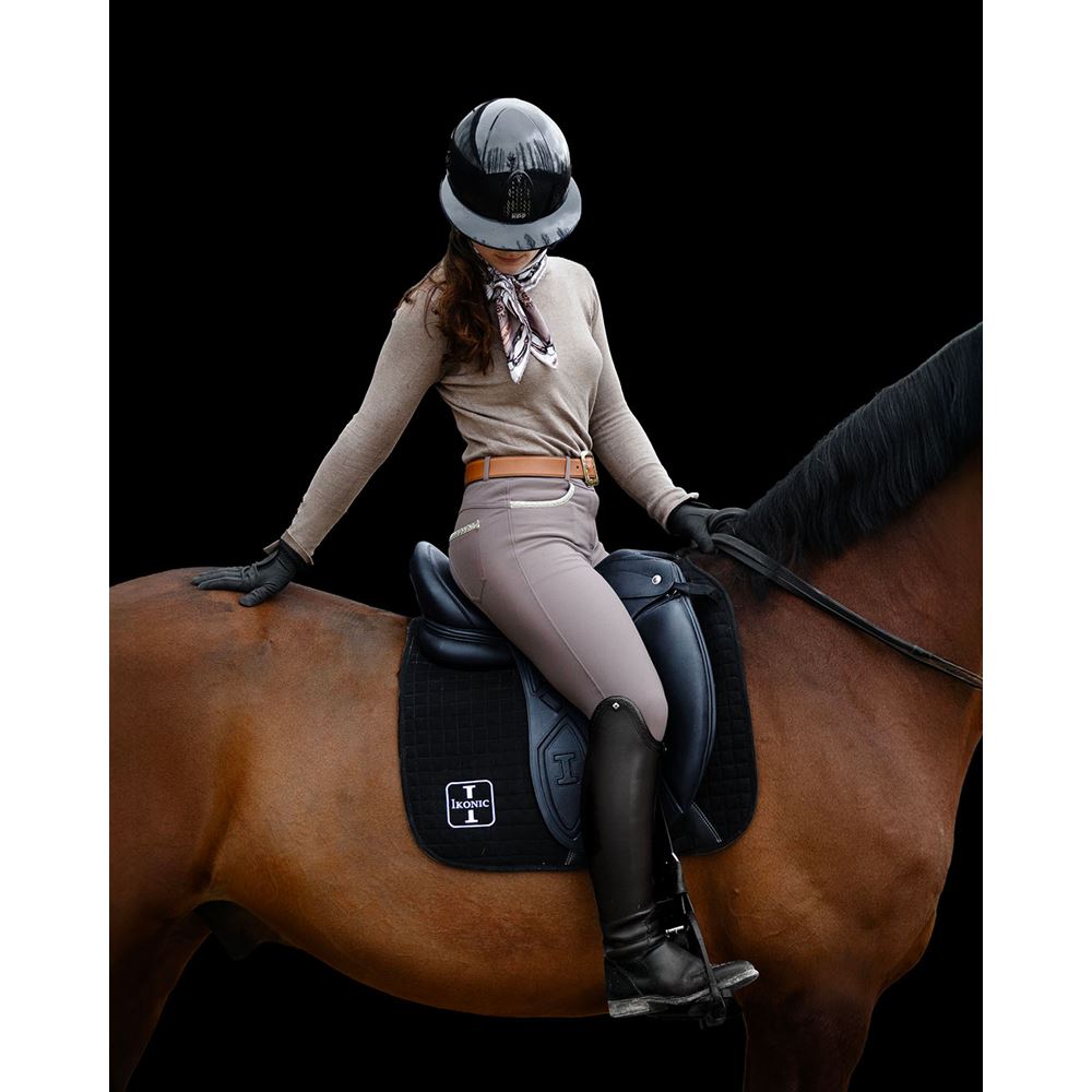 Ikonic Elite Dressuurzadel Dubbel Zweetblad