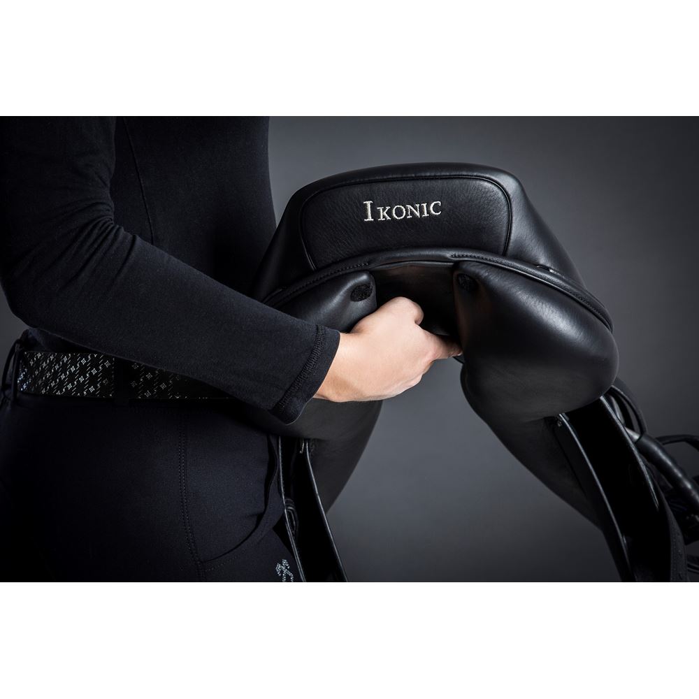 IKONIC Pro "Evolution" BLACK SERIES Springsattel Kalbsleder