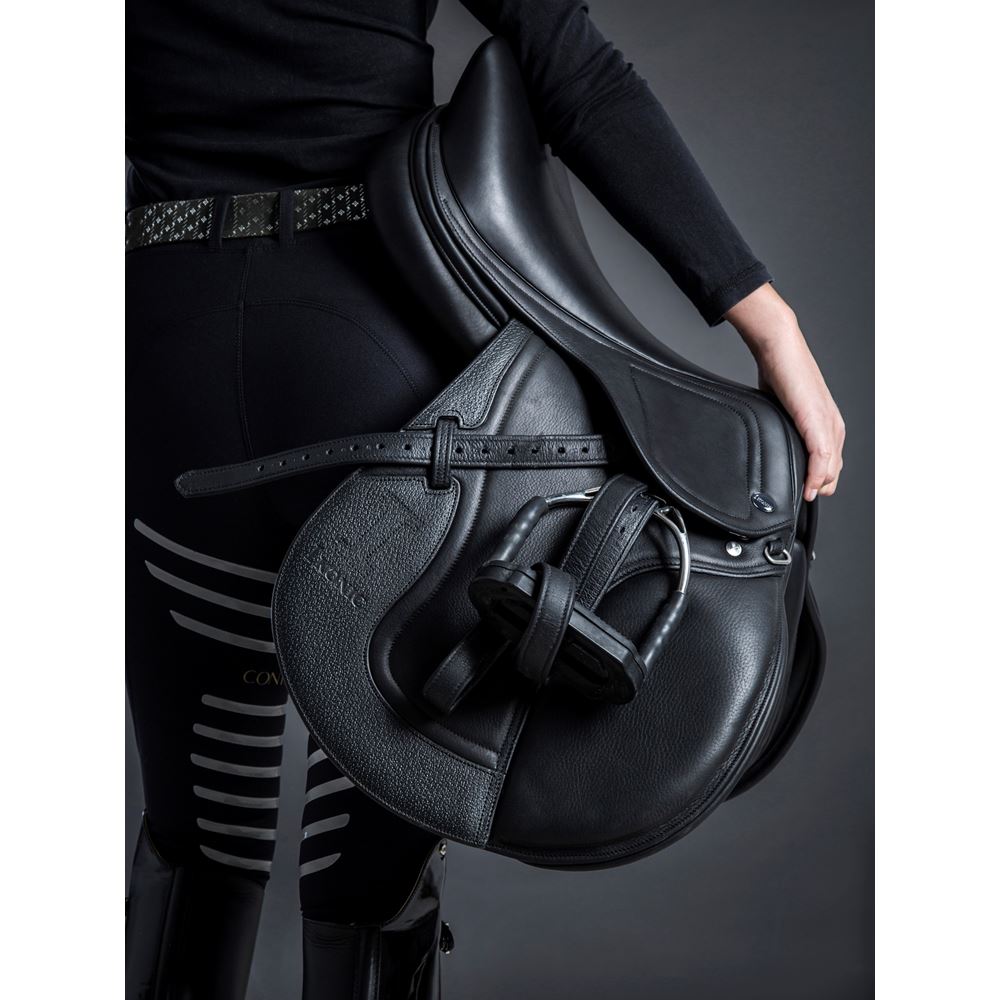 IKONIC Pro "Evolution" BLACK SERIES Springsattel Kalbsleder