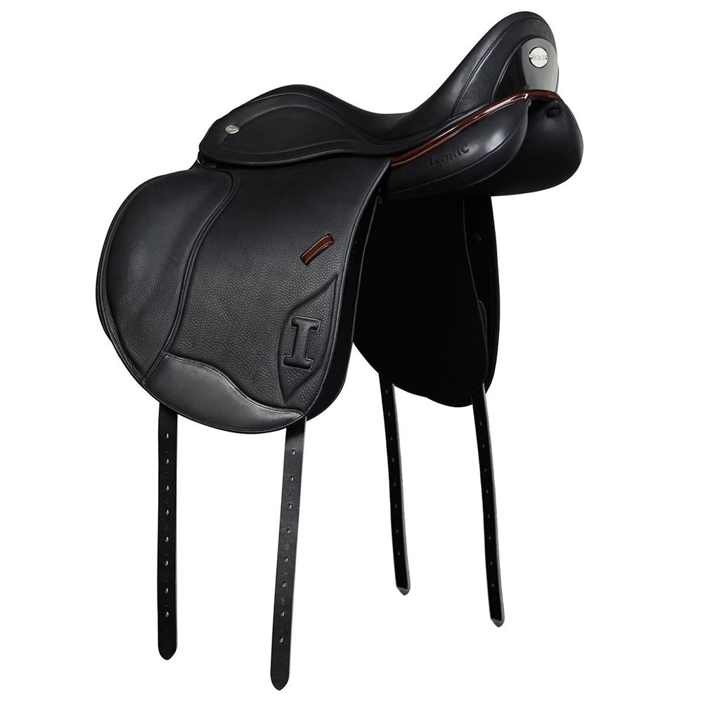 IKONIC "Evolution" Selle Dressage Quartier Veau Taquet Velcro