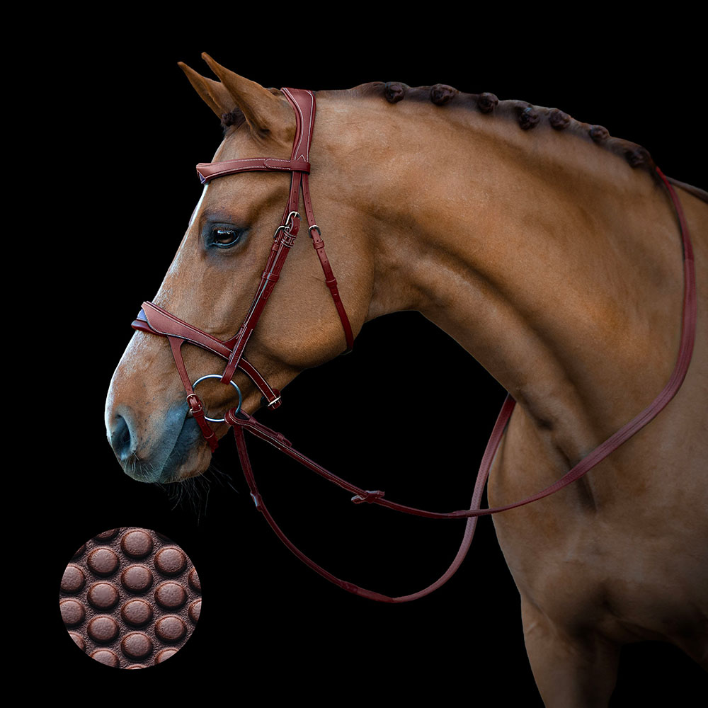 Rubber rein cognac.webp