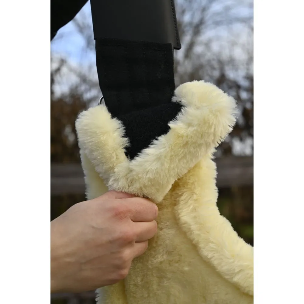[5002V21] Removable Synthetic Sheepskin for Girth 5002V2 (115 Cm, Black)