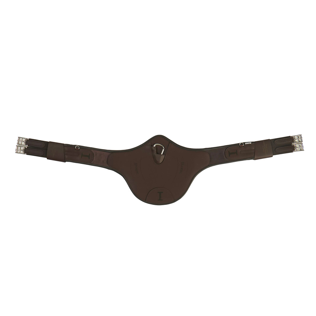 [BEGI03-] Ikonic Hybrid belly girth (Black, 46 inches, Smooth leather lining)