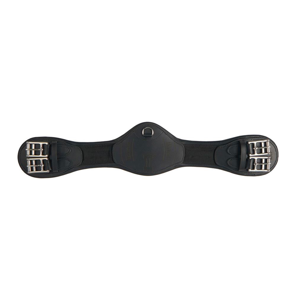 [DG04] Ikonic Hybrid / Light Dressur Gurt (Schwarz, Glattleder Futter, 40 Cm)