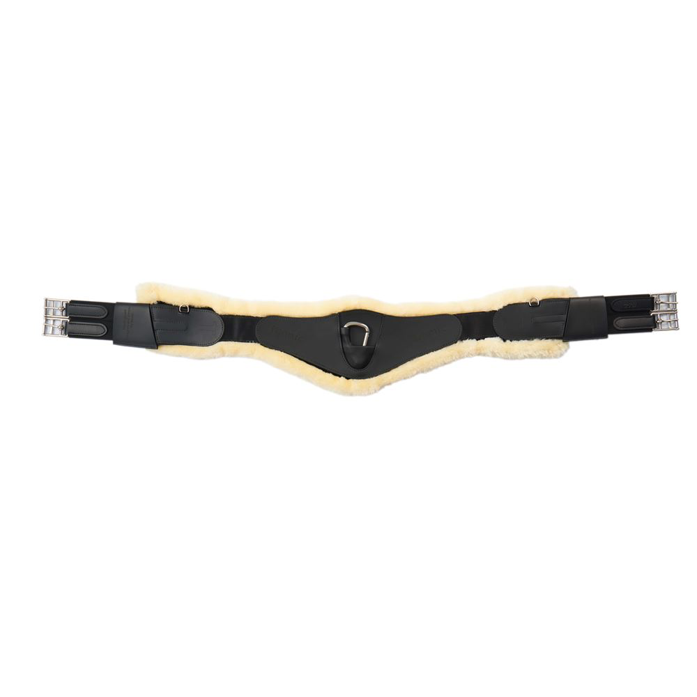 [5004] IKONIC Hybrid Classic sadelgjord (115 Cm, Svart, Foder i slätt läder)