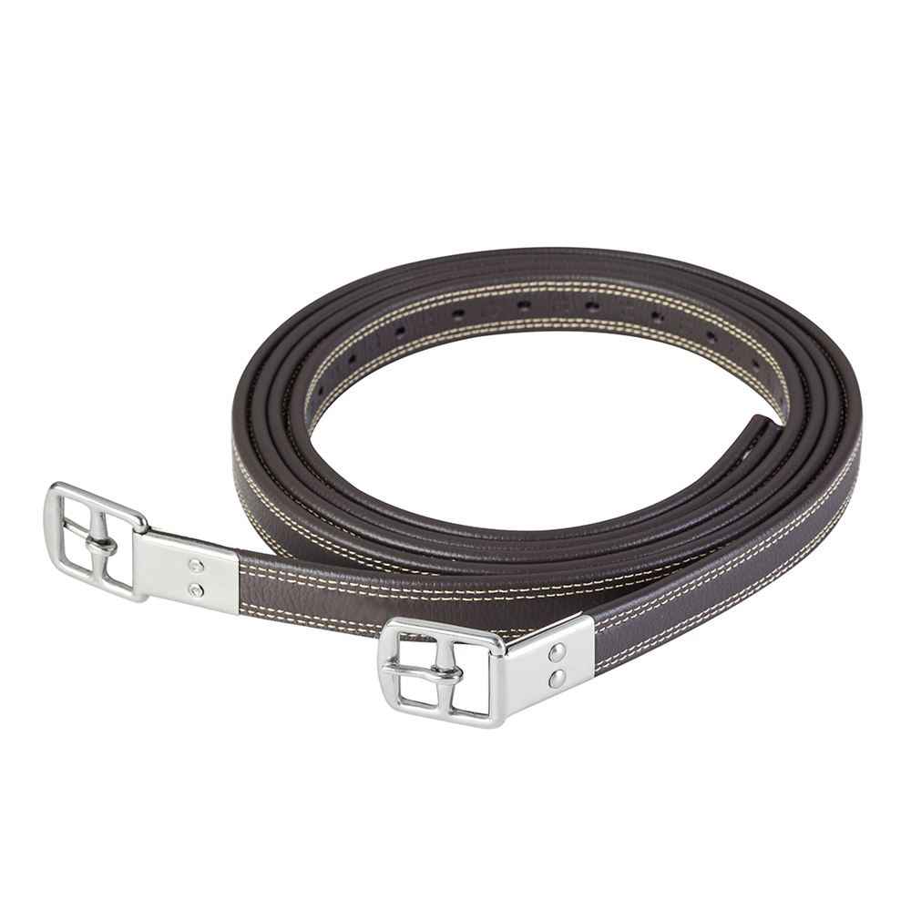 [STI01-] Ikonic Nylon Calf Covered Stirrup Leather (115 Cm, Black, Matching)